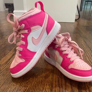Nike air Jordan’s  pink girls size 11c